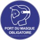 Panneau Afnor ''Port du masque''