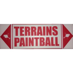 Panneau ''Terrains Paintball''