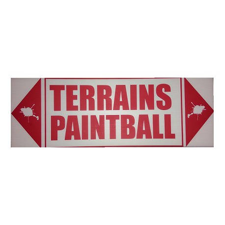 Panneau ''Terrains Paintball''