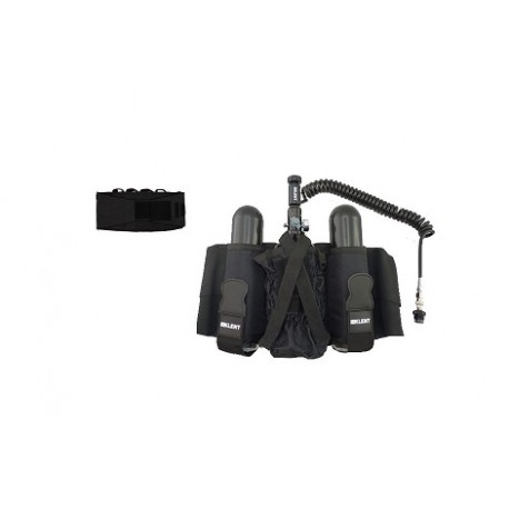 Harnais black 2 pots & porte bouteille 