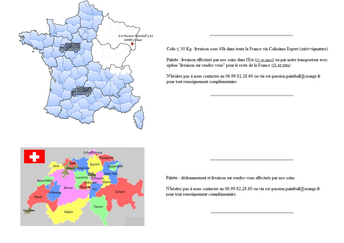 Est'Passion Paintball SAS : livraison